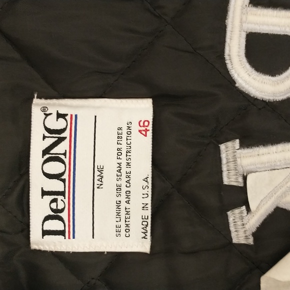 Vintage Hopkins Wool Varsity Jacket Athletic Sports Style USA Made 90s DeLong 46 - Picture 3 of 9